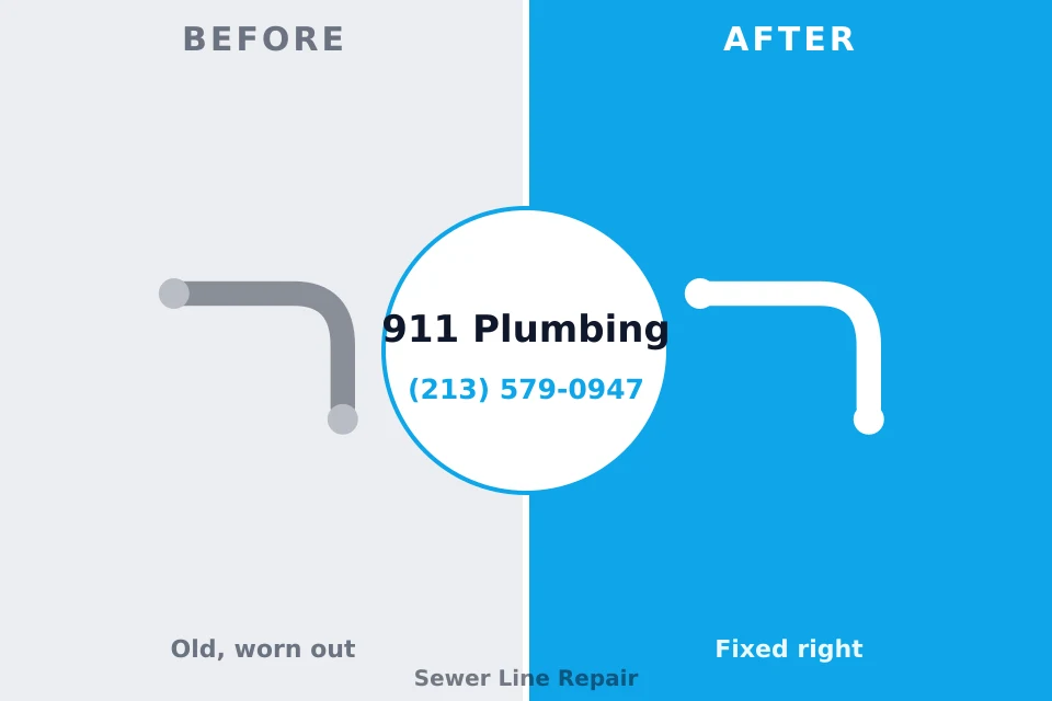 Before and after: plumbing repair Benton, TN